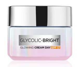  L'Oreal Paris Glycolic Bright Day Cream with SPF 17, Brightening Cream