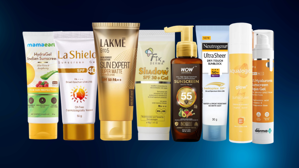 top 10 listed best sunscreens for combination skin